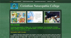 Desktop Screenshot of corinthiannaturopathic-edu.org